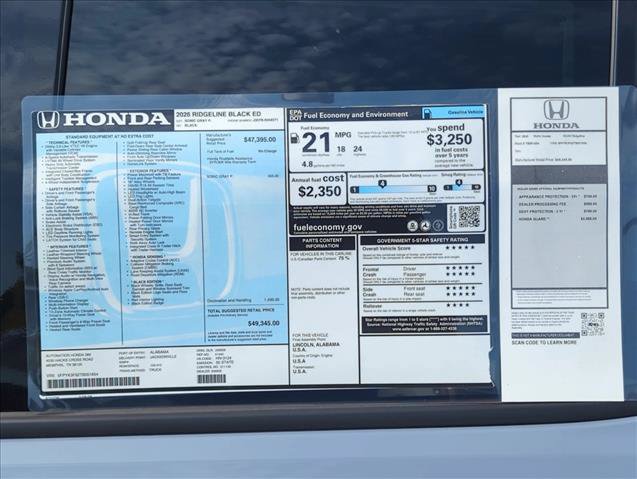 New 2026 Honda Ridgeline Black Edition image 23