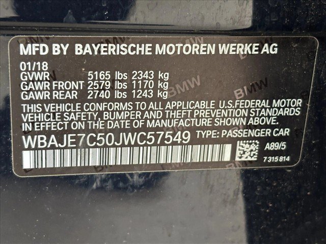 Used 2018 BMW 540i xDrive AWD/4WD image 14