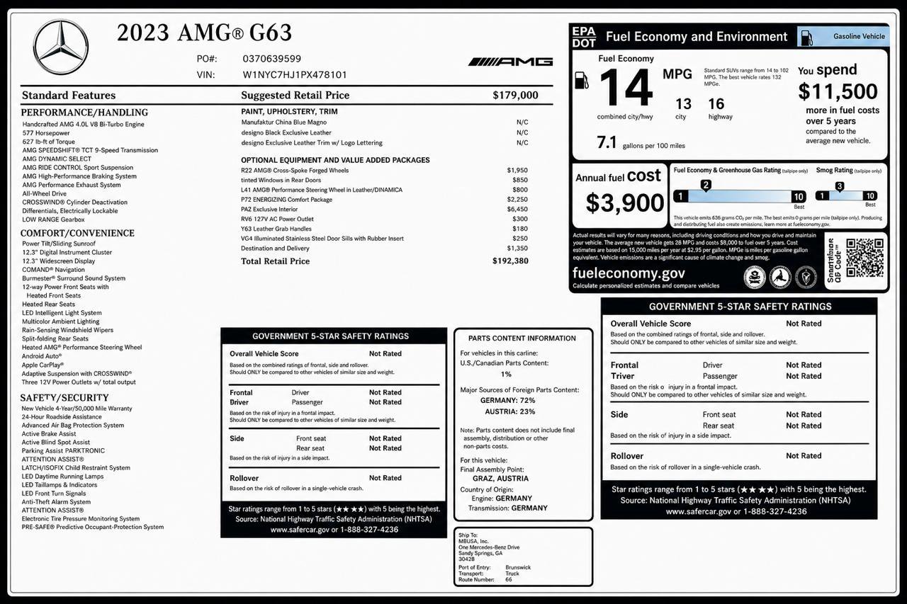 Used 2023 Mercedes-Benz G 63 AMG 4MATIC image 47