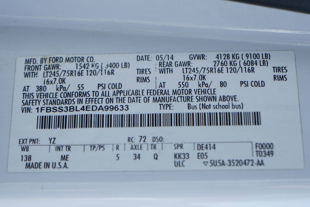 Used 2014 Ford E-350 and Econoline 350 XLT RWD image 45