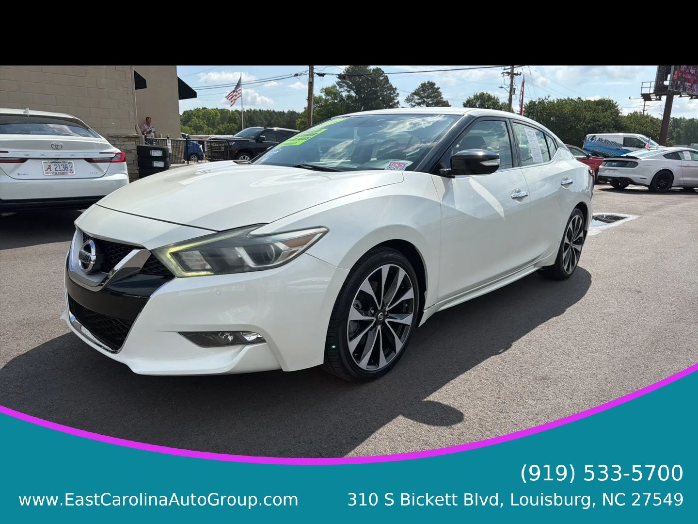 Used 2016 Nissan Maxima SR w/ Interior Lighting Package