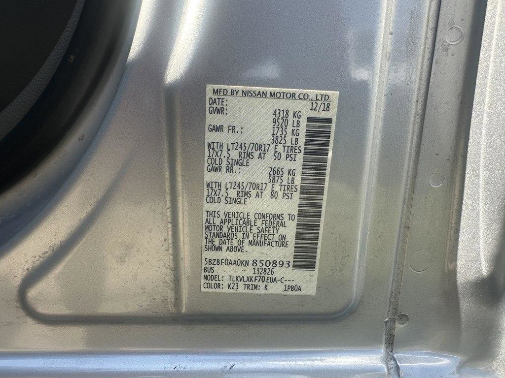 Used 2019 Nissan NV 3500 SV w/ Navigation Package RWD image 21