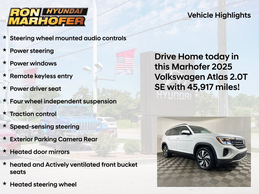 Used 2025 Volkswagen Atlas SE AWD/4WD image 13