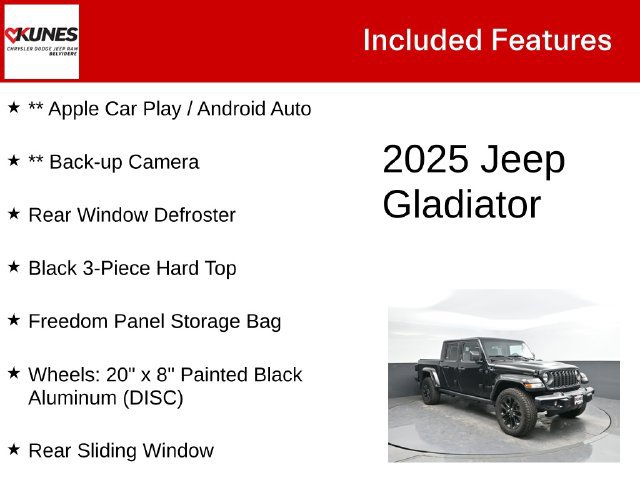 Used 2025 Jeep Gladiator Sport AWD/4WD image 3