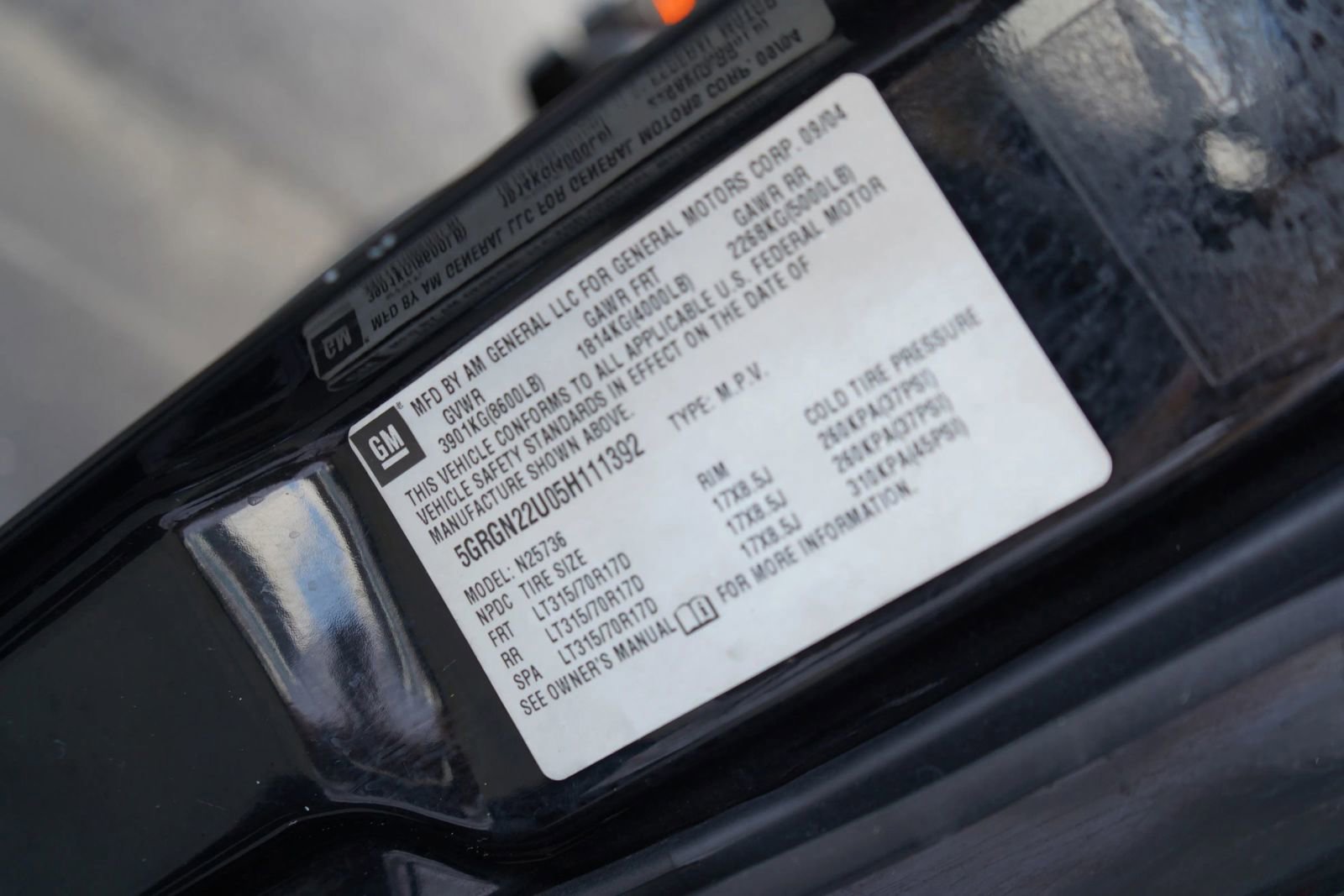 Used 2005 HUMMER H2 SUT w/ Preferred Equipment Group image 10