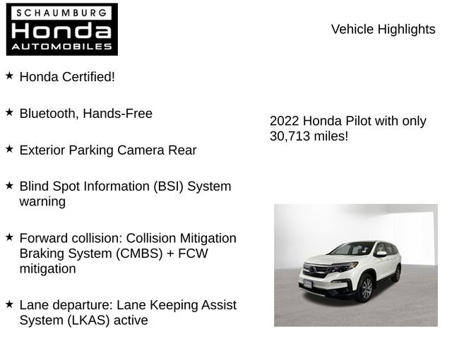 Certified 2022 Honda Pilot EX-L image 7