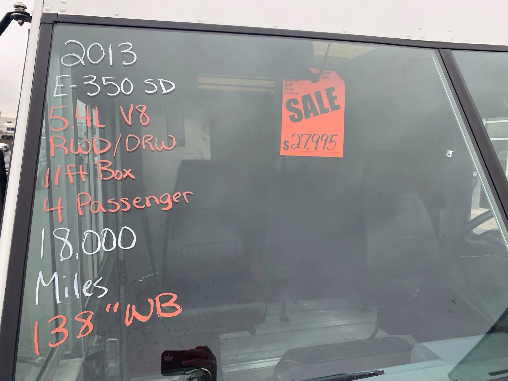 Used 2013 Ford E-350 and Econoline 350 Super Duty w/ Air Conditioning Prep Pkg image 3