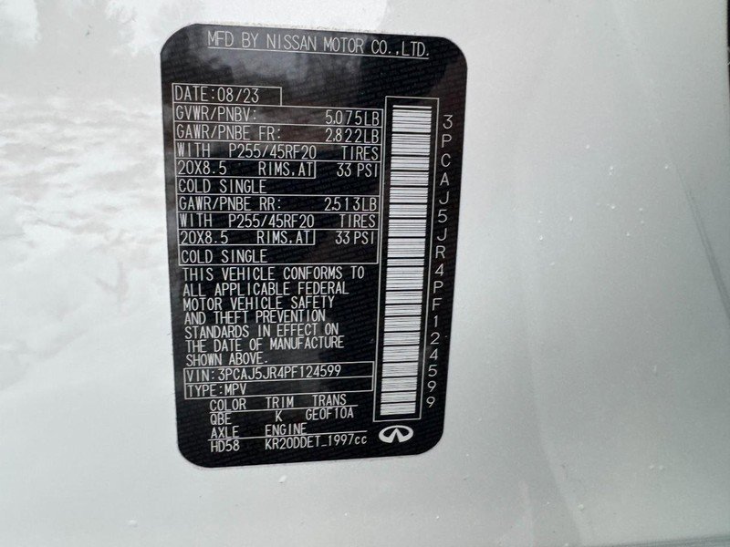 Used 2023 INFINITI QX55 Luxe w/ Cargo Package image 24