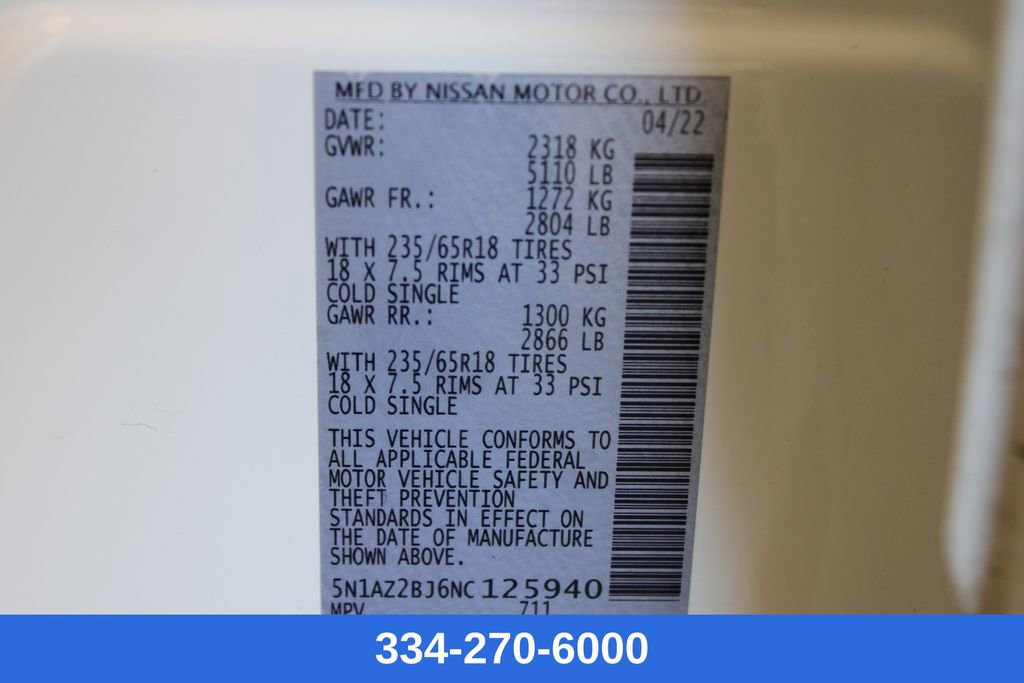 Used 2022 Nissan Murano SV w/ Cargo Package image 28