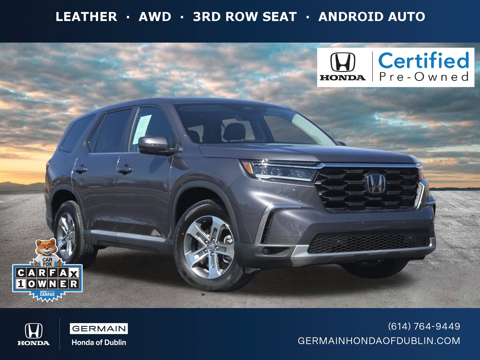 Certified 2023 Honda Pilot EX-L