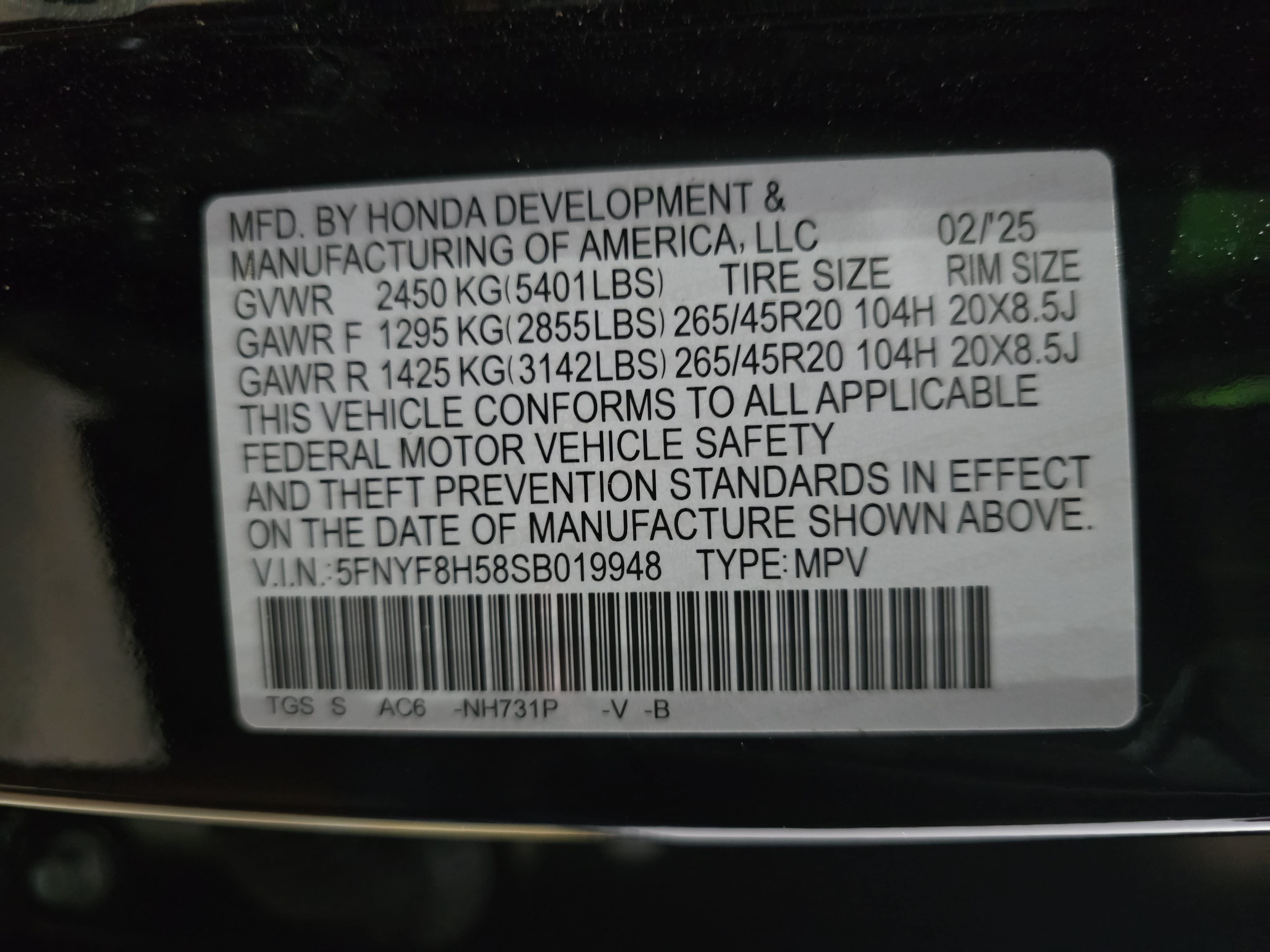 Certified 2025 Honda Passport EX-L image 33