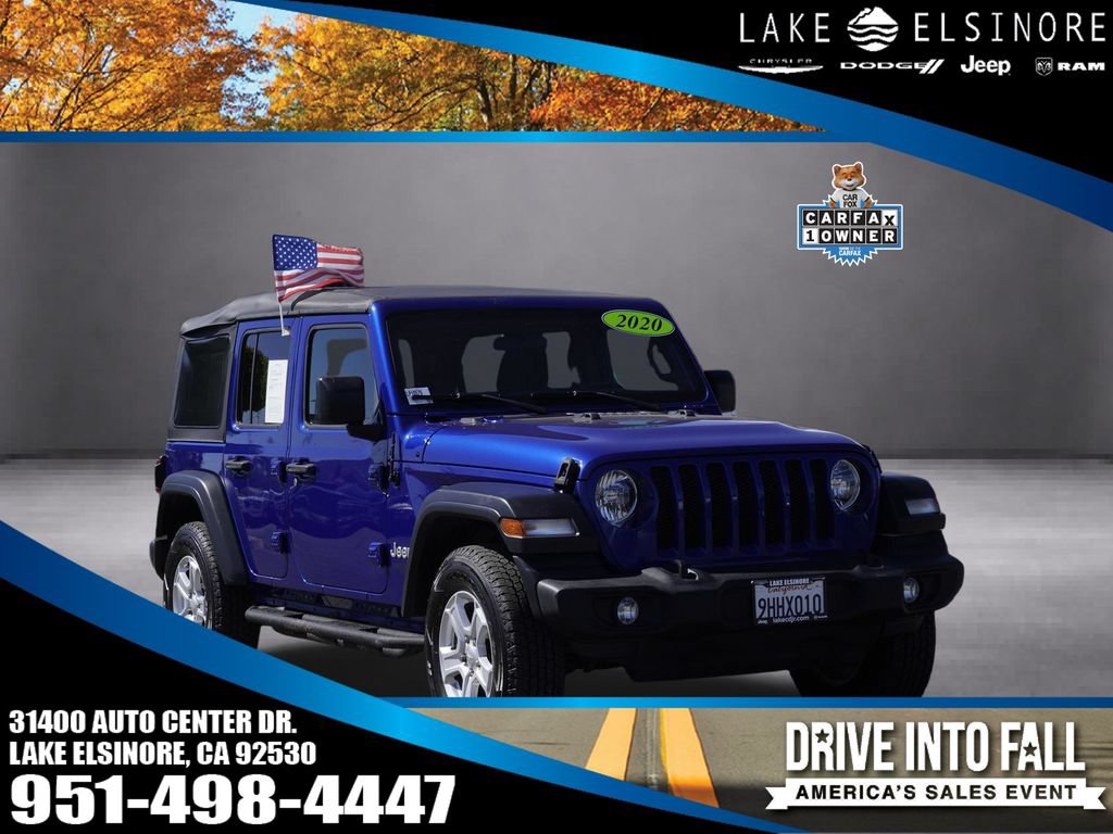 Certified 2020 Jeep Wrangler Unlimited Sport S