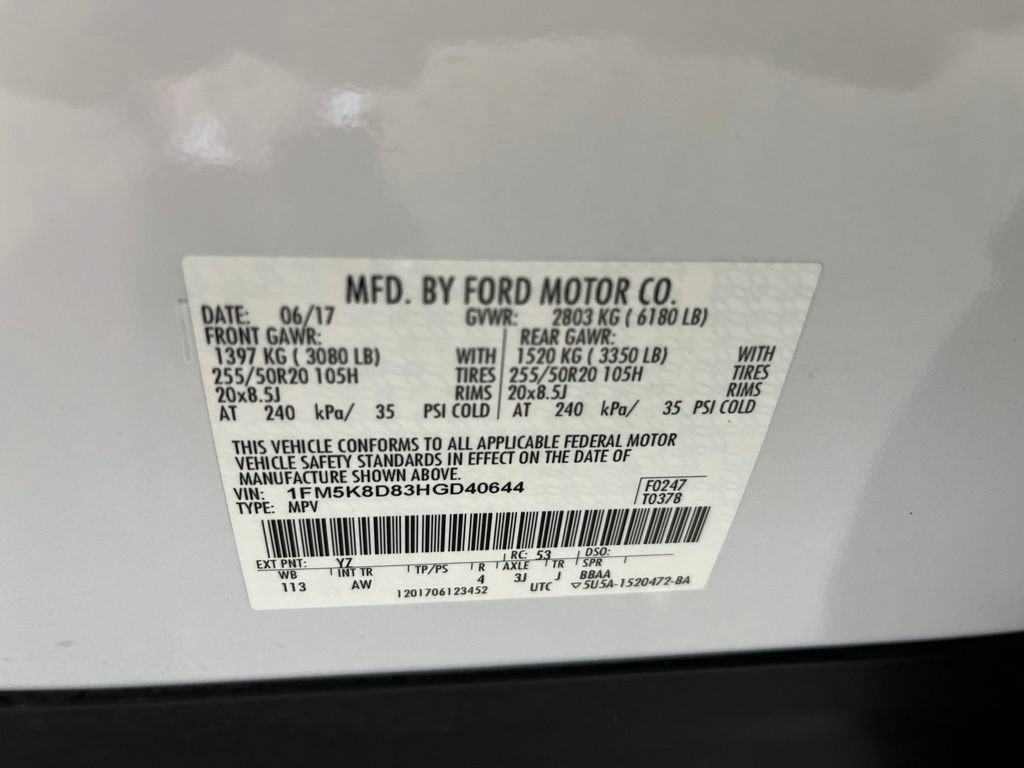 Used 2017 Ford Explorer XLT w/ Equipment Group 202A AWD/4WD image 81