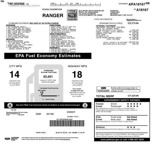 Used 2010 Ford Ranger Sport AWD/4WD image 34