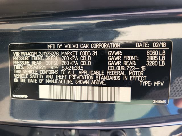 Used 2018 Volvo XC90 T6 Inscription w/ Convenience Package AWD/4WD image 25