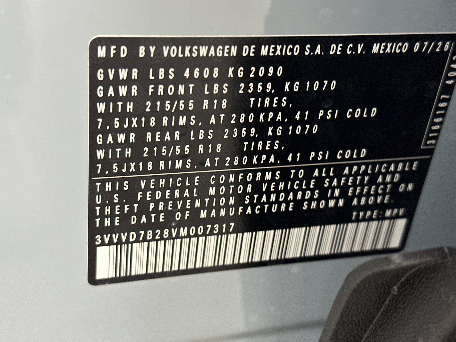 New 2027 Volkswagen Taos SE AWD/4WD image 26