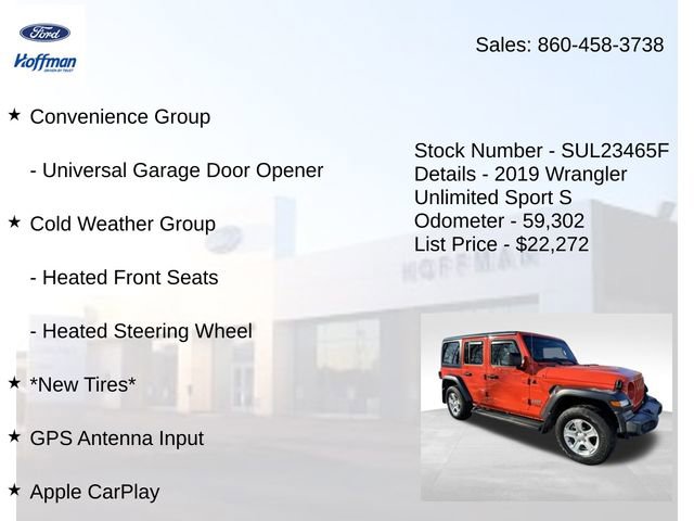 Used 2019 Jeep Wrangler Unlimited Sport S image 20
