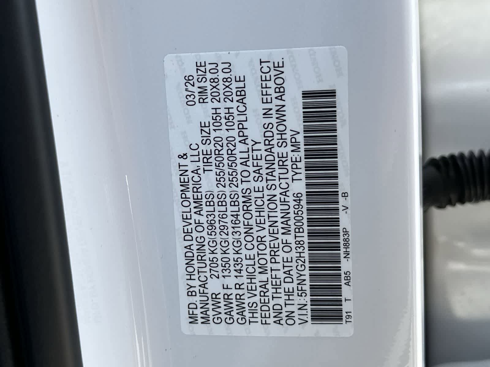 New 2026 Honda Pilot Sport image 2