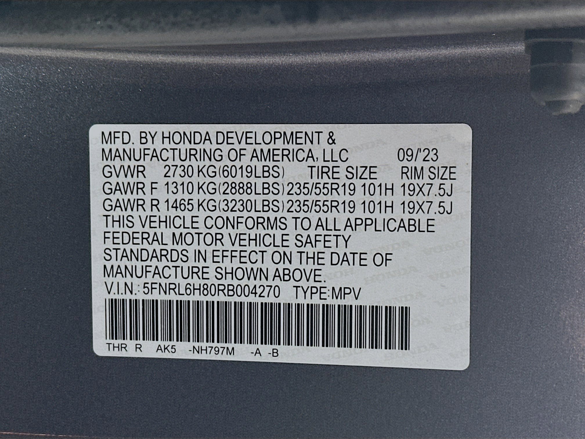 Certified 2024 Honda Odyssey Touring image 34