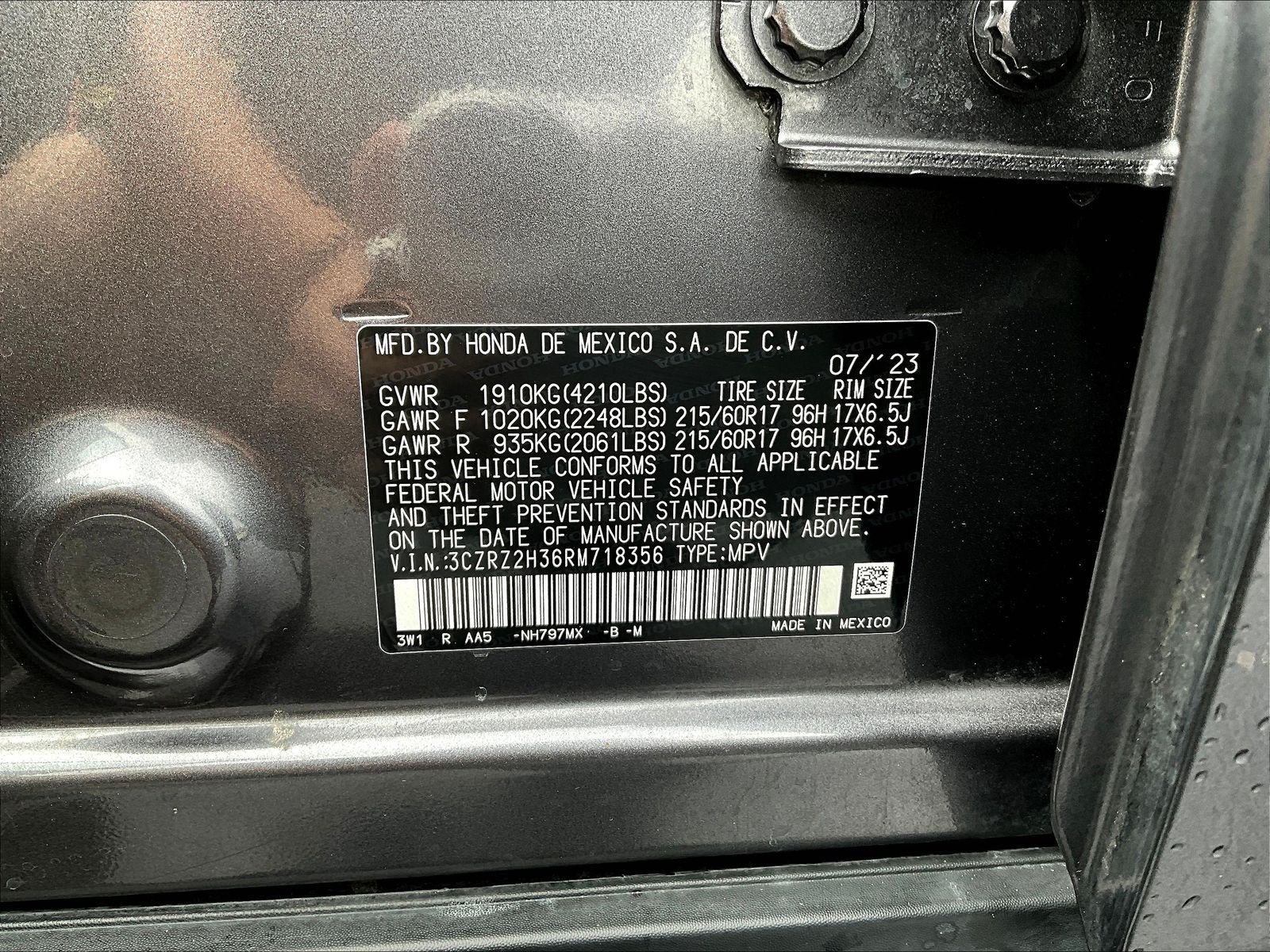 Certified 2024 Honda HR-V LX image 19