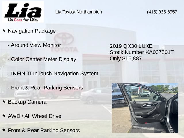 Used 2019 INFINITI QX30 AWD w/ Navigation Package image 7