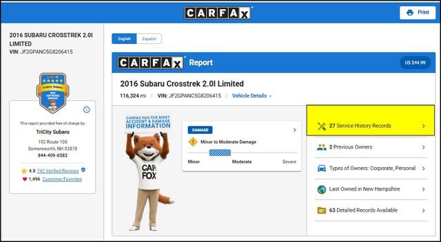 Used 2016 Subaru Crosstrek 2.0i Limited AWD/4WD image 11