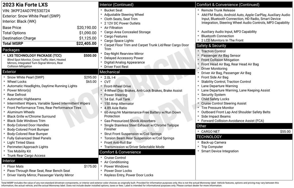 Used 2023 Kia Forte LXS w/ LXS Technology Package FWD image 27