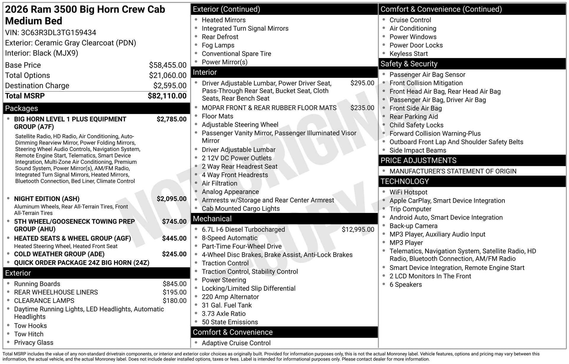 Used 2026 RAM 3500 Big Horn image 4