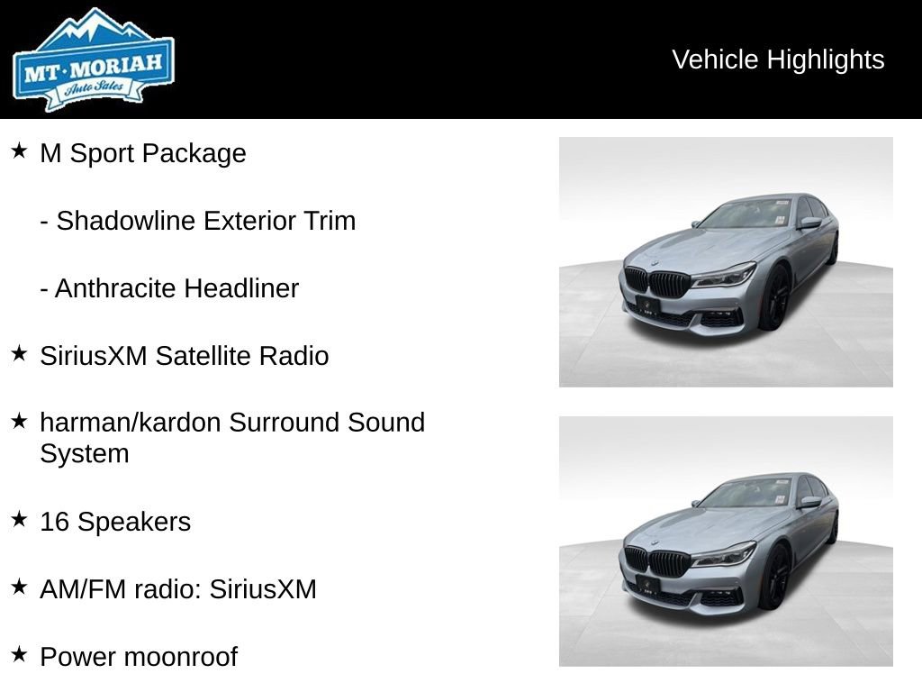 Used 2018 BMW 750i w/ M Sport Package image 7