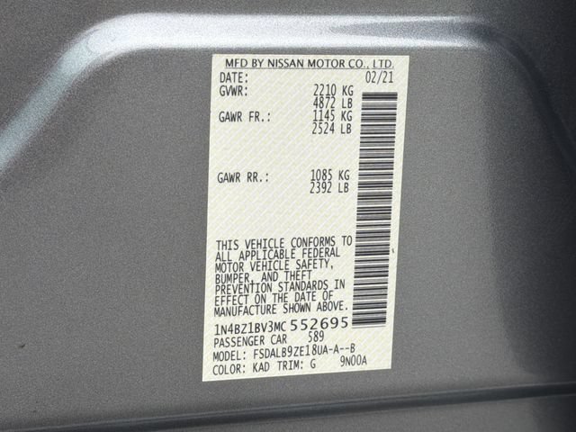 Certified 2021 Nissan Leaf S Plus FWD image 34