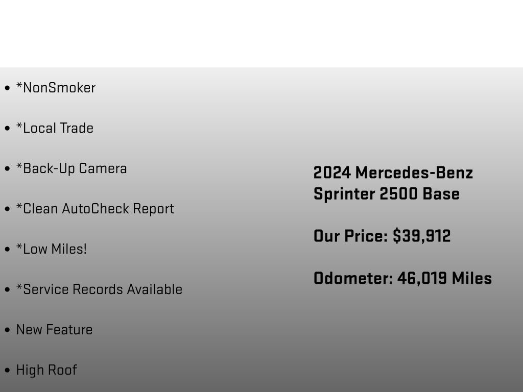 Used 2024 Mercedes-Benz Sprinter 2500 image 12