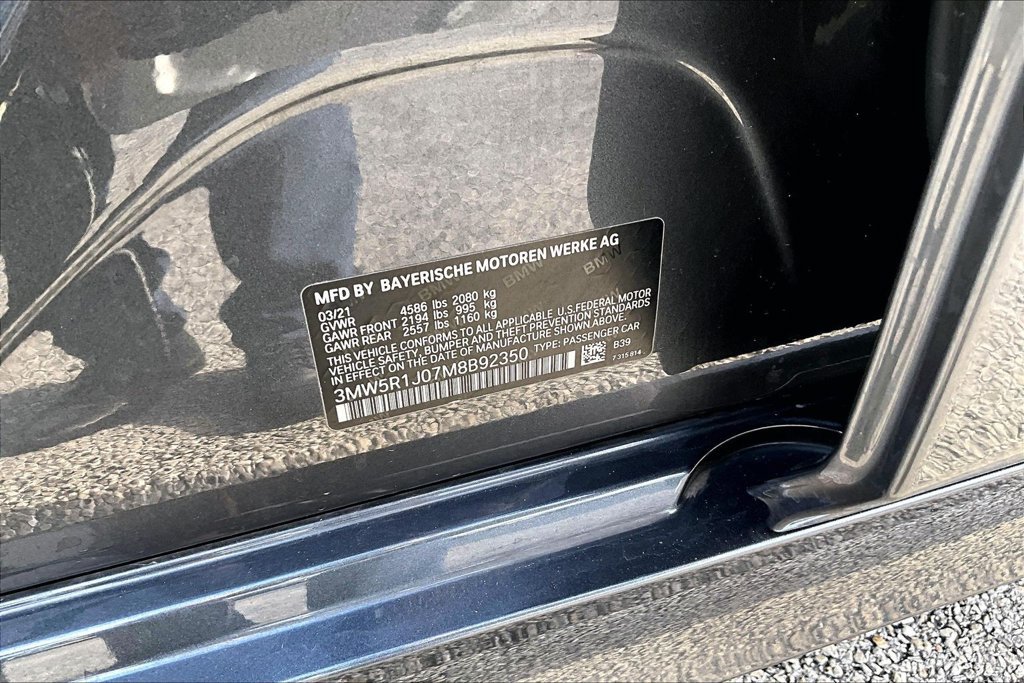 Used 2021 BMW 330i Sedan w/ Driving Assistance Package RWD image 42