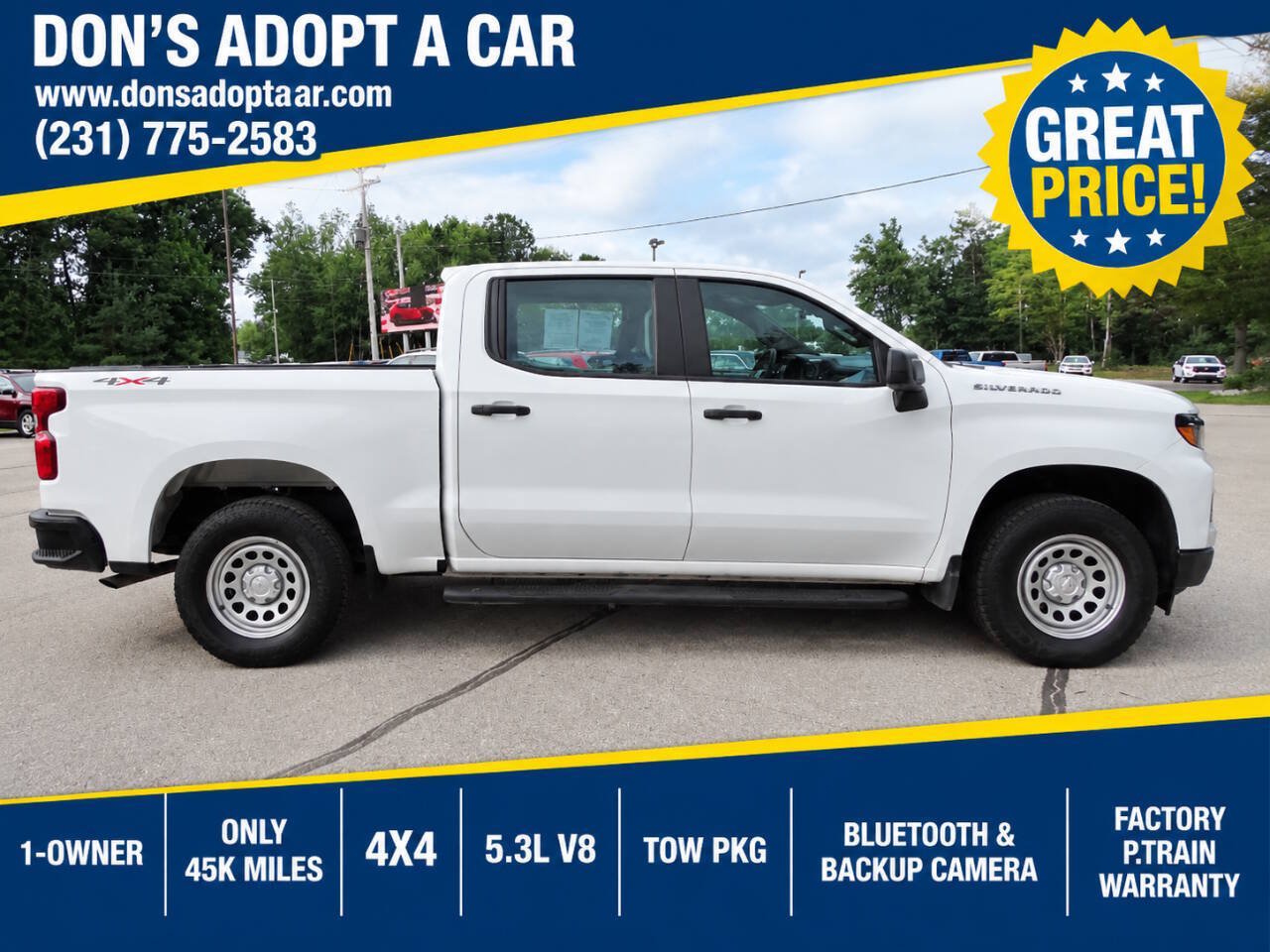 Used 2022 Chevrolet Silverado 1500 4x4 Crew Cab W/T w/ WT Fleet Convenience Package