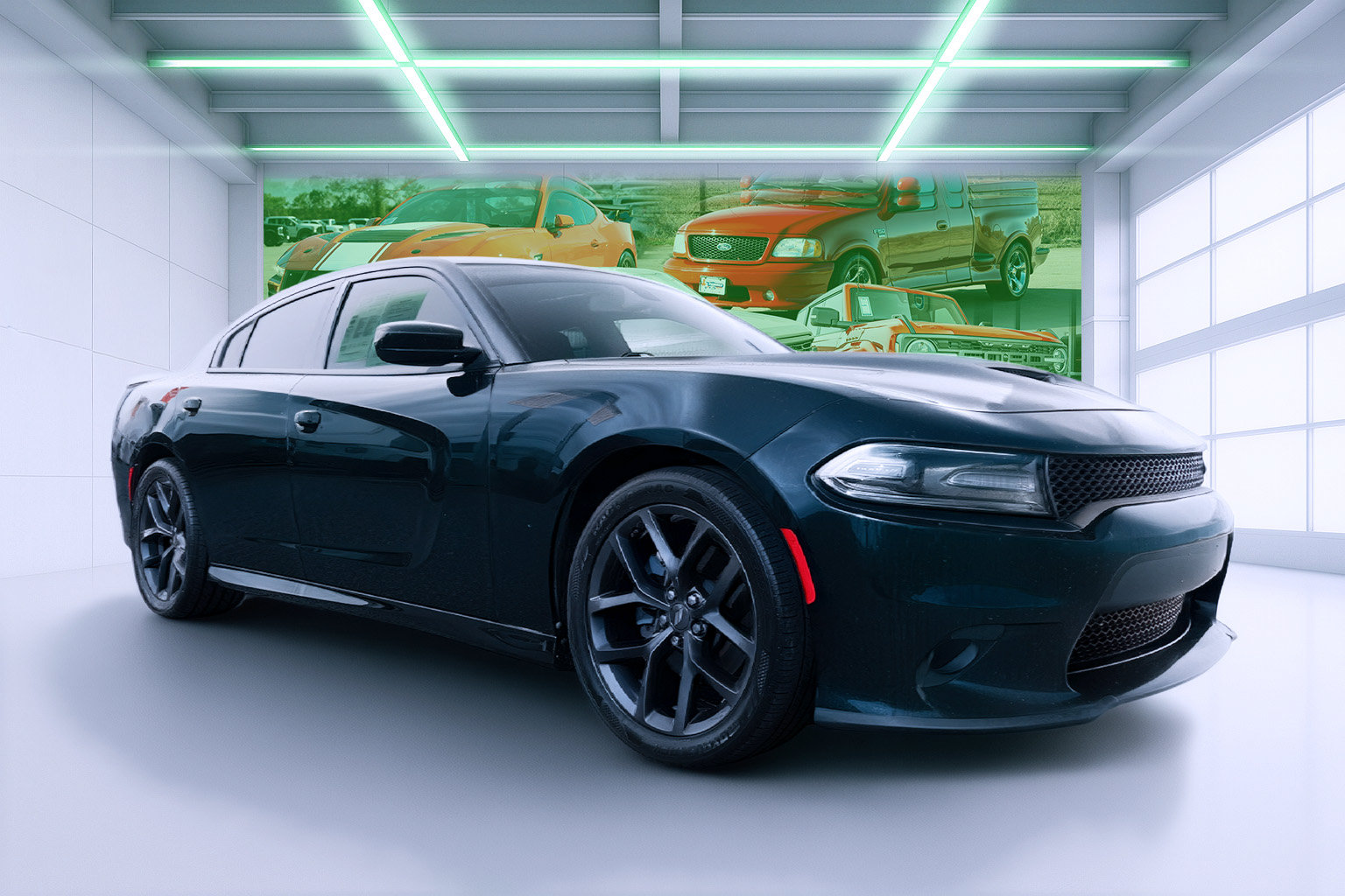 Used 2021 Dodge Charger R/T w/ Blacktop Package RWD image 1