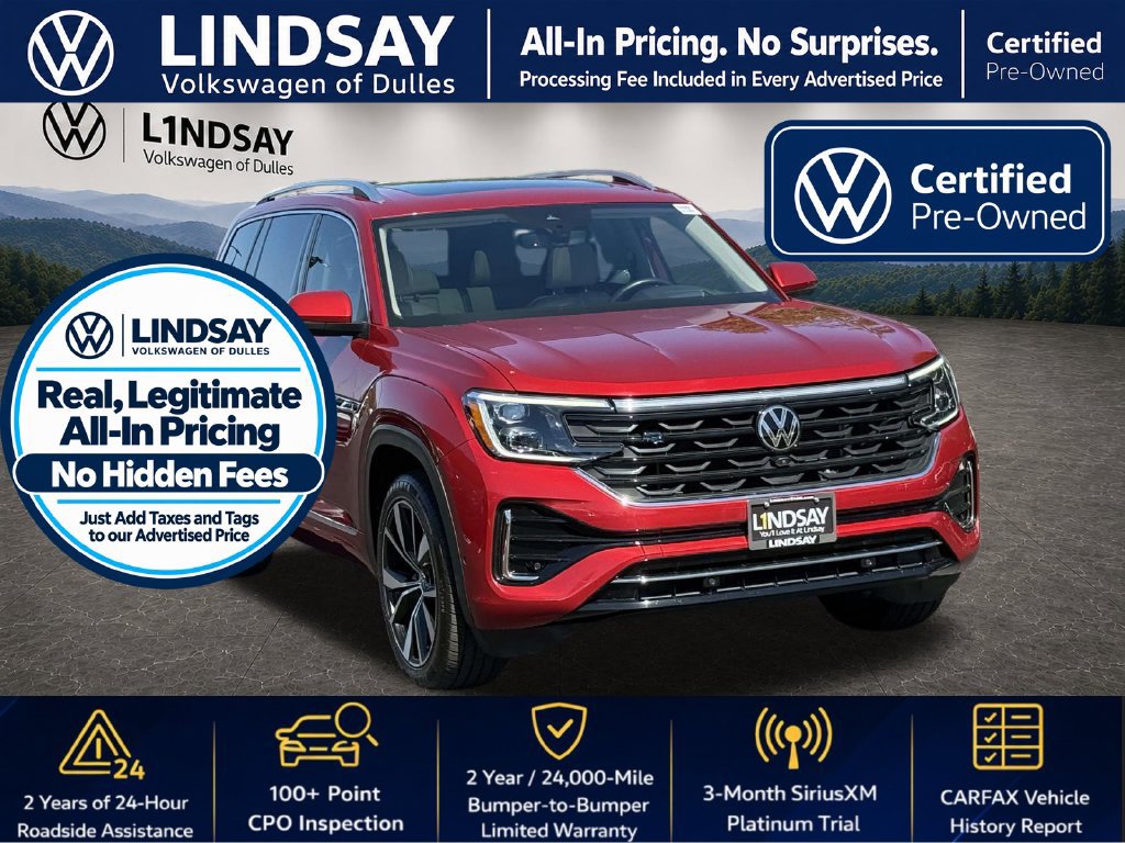 Used 2024 Volkswagen Atlas SEL Premium R-Line AWD/4WD image 1