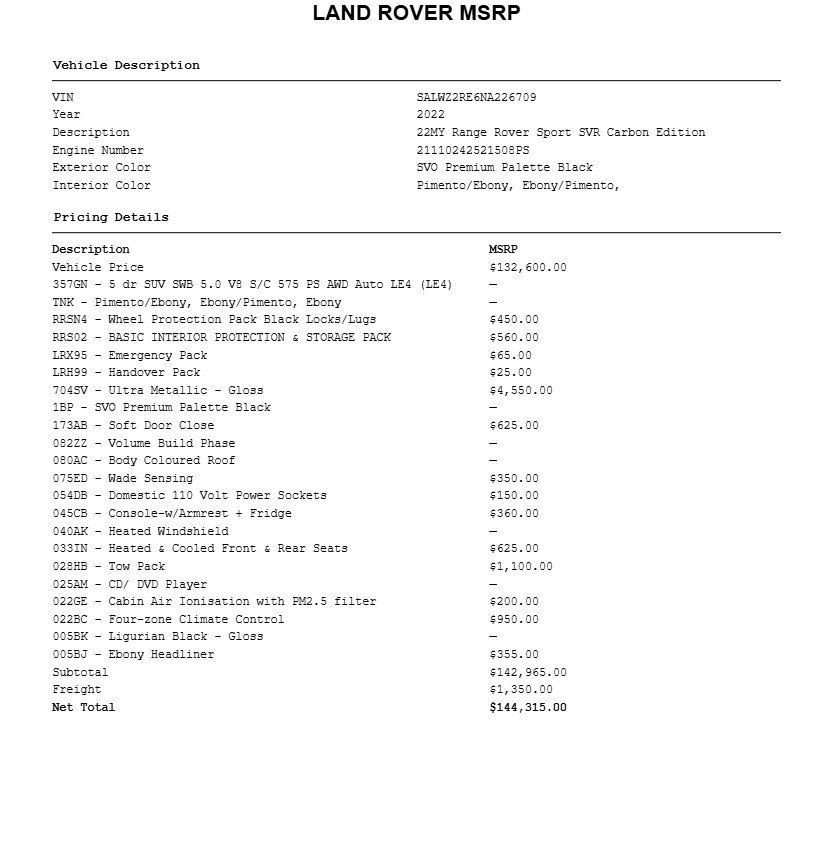 Used 2022 Land Rover Range Rover Sport SVR Carbon Edition image 6