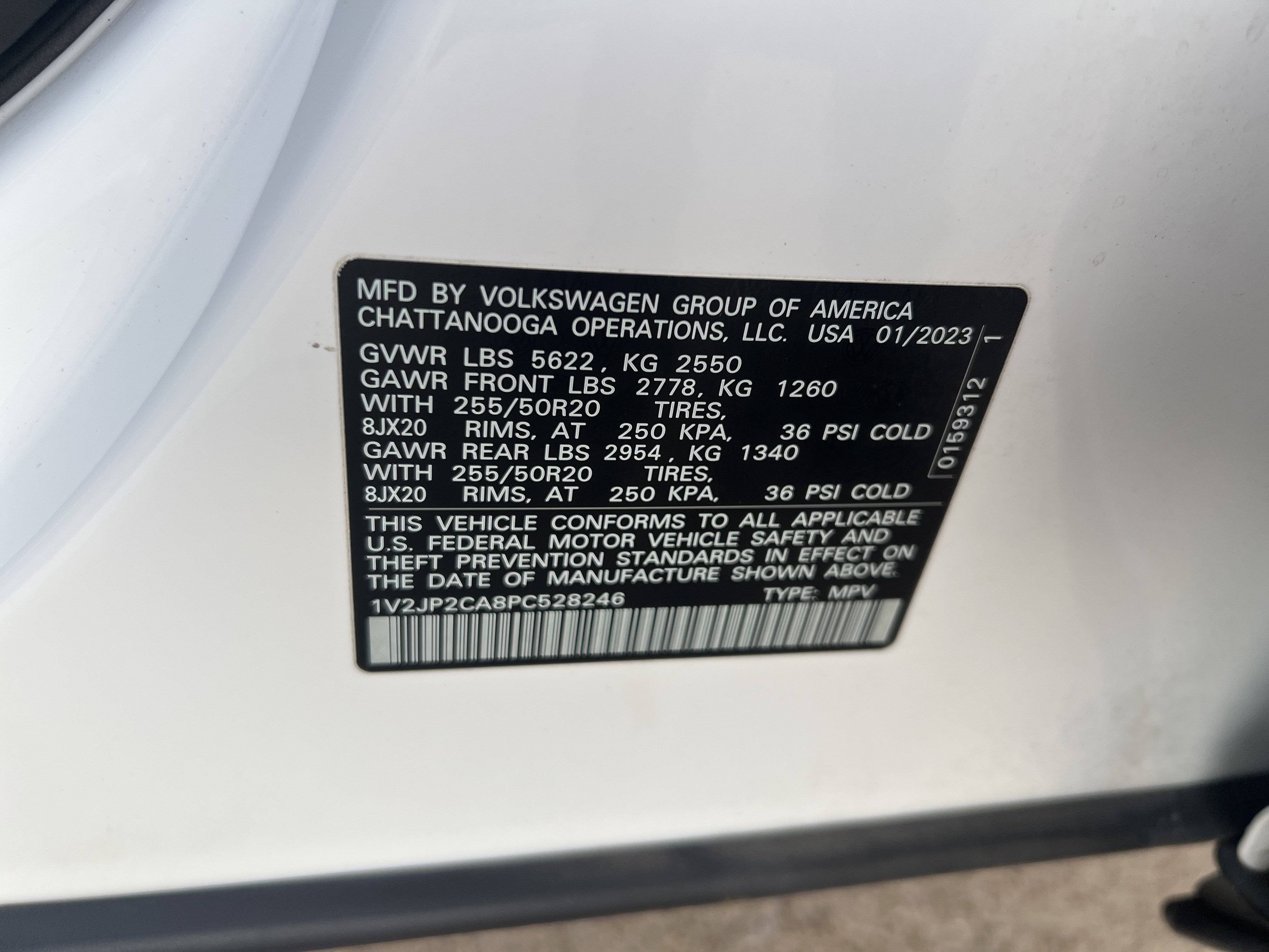 Certified 2023 Volkswagen Atlas SE w/ Panoramic Sunroof Package FWD image 29