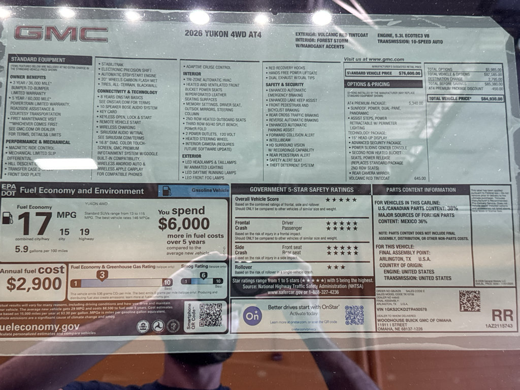 New 2026 GMC Yukon AT4 w/ AT4 Premium Package AWD/4WD image 46