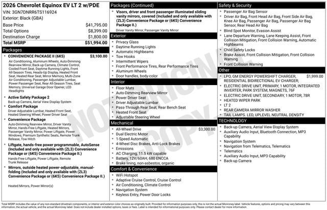 New 2026 Chevrolet Equinox EV LT w/ Convenience Package II AWD/4WD image 31