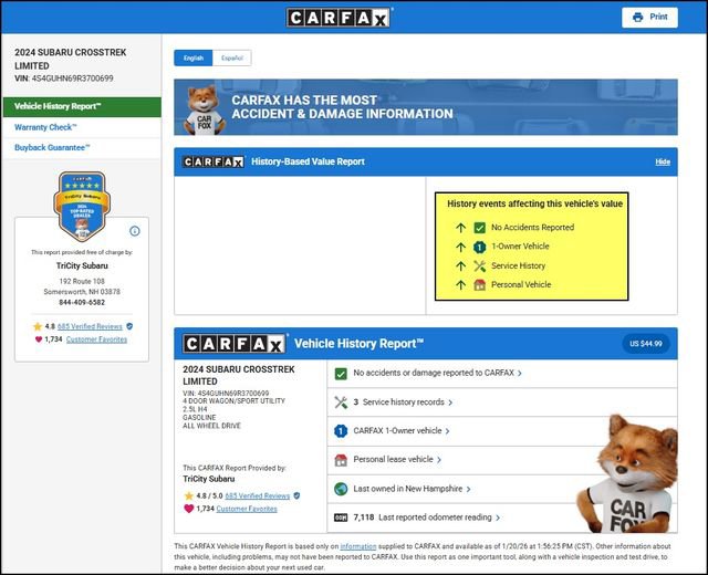 Used 2024 Subaru Crosstrek 2.5i Limited image 14