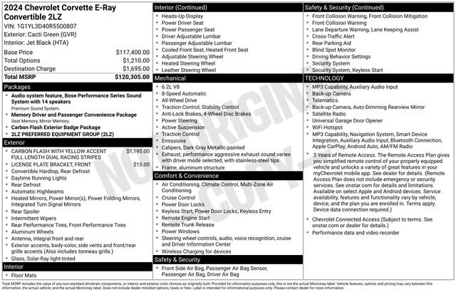 Used 2024 Chevrolet Corvette E-Ray AWD/4WD image 6