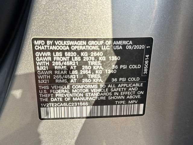 Used 2020 Volkswagen Atlas Cross Sport SEL Premium R-Line AWD/4WD image 36
