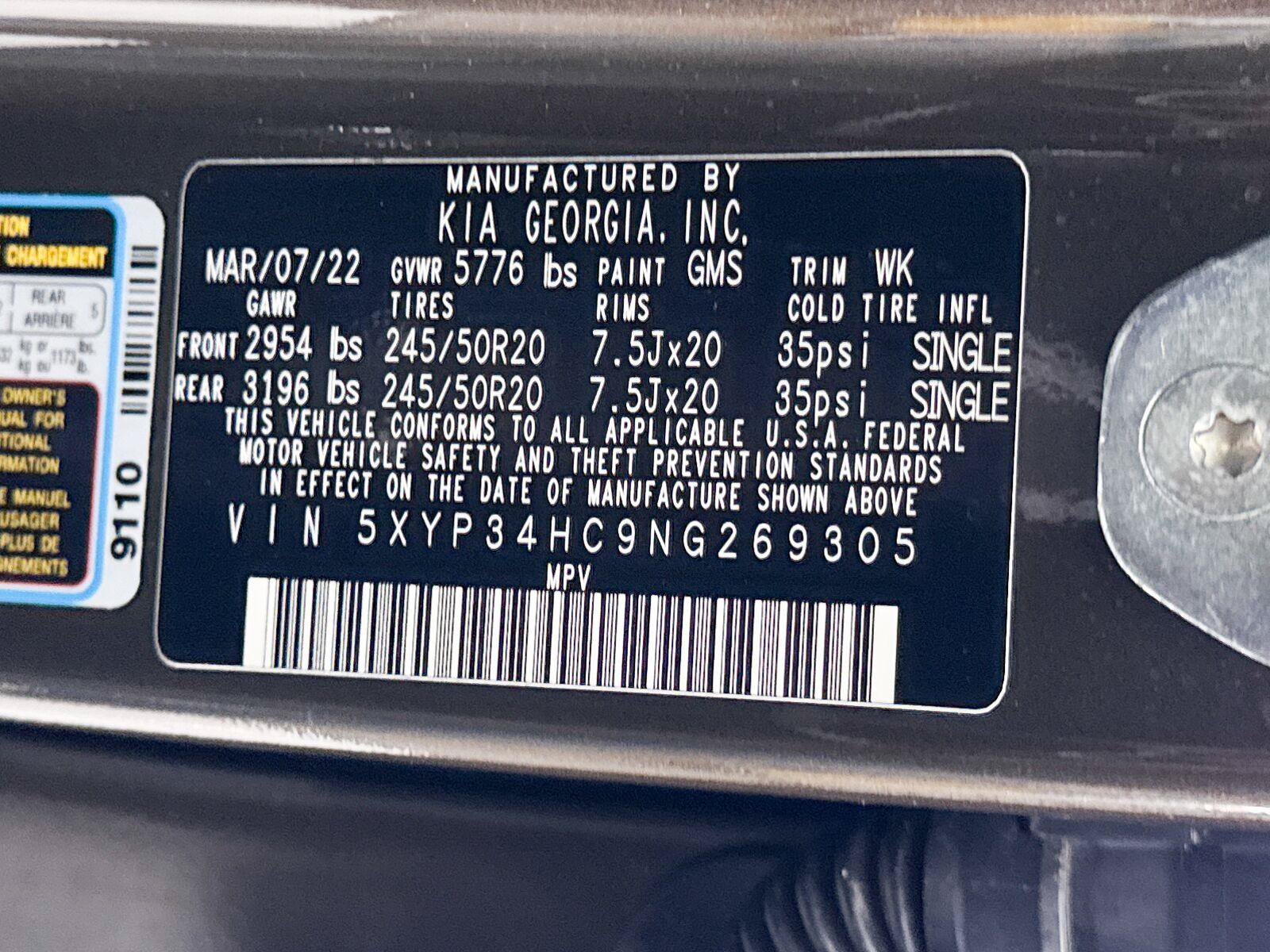 Used 2022 Kia Telluride EX w/ EX Premium Package FWD image 43