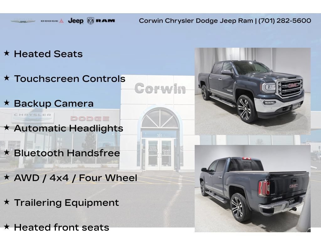 Used 2017 GMC Sierra 1500 SLT w/ SLT Preferred Package AWD/4WD image 8