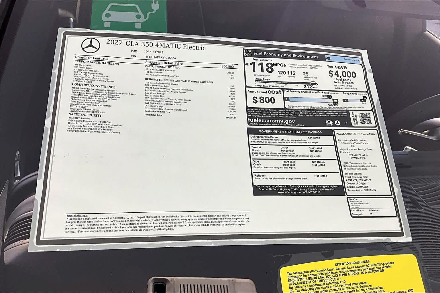 New 2027 Mercedes-Benz CLA 350 image 16