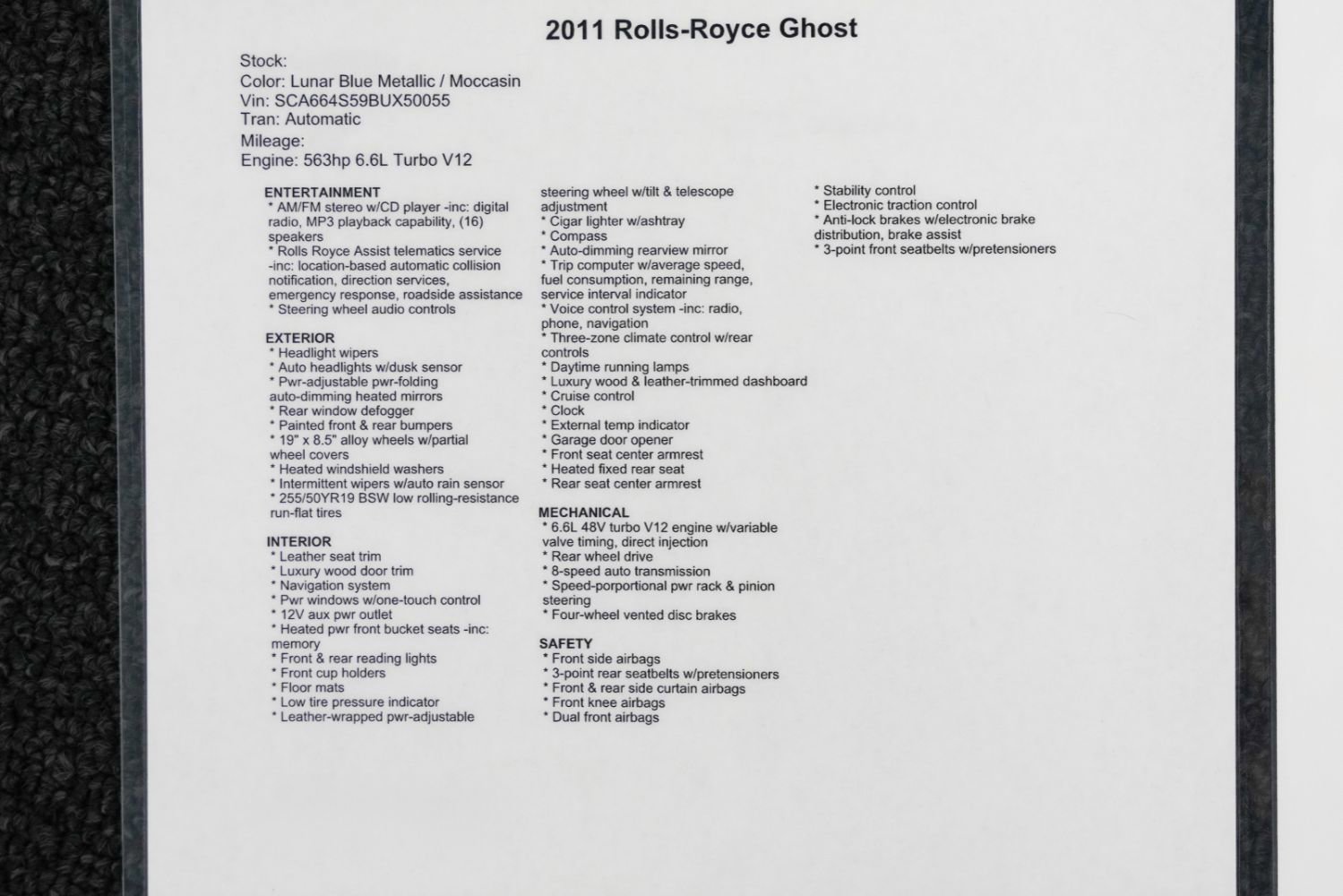 Used 2011 Rolls-Royce Ghost RWD image 62