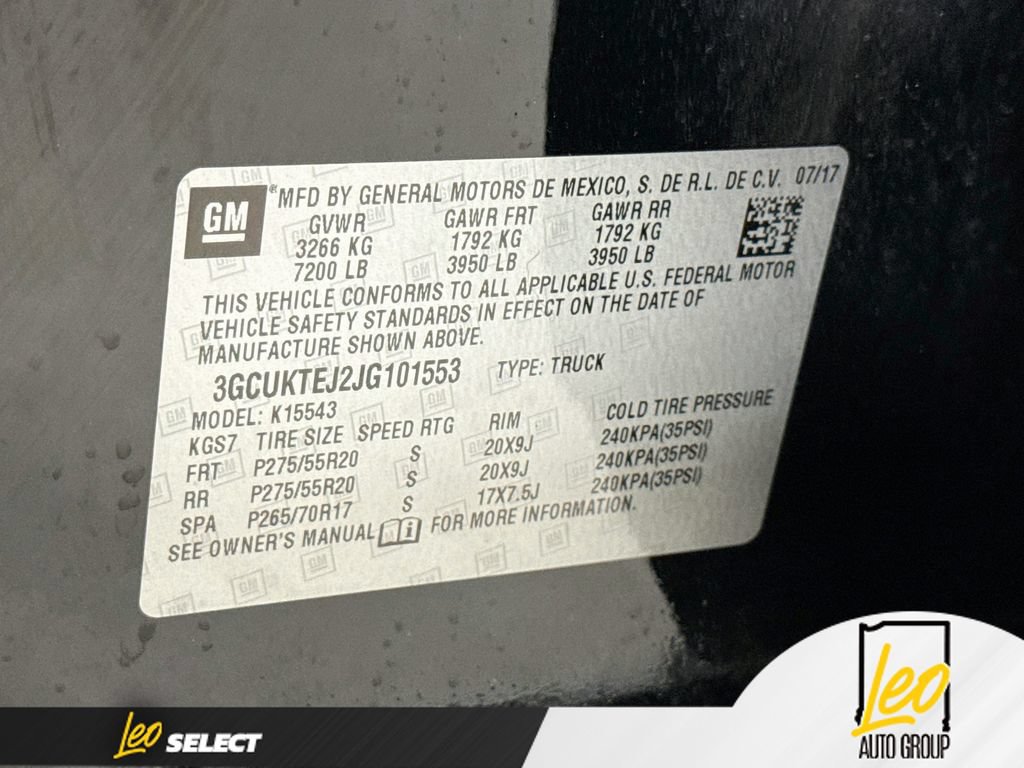 Used 2018 Chevrolet Silverado 1500 High Country AWD/4WD image 36