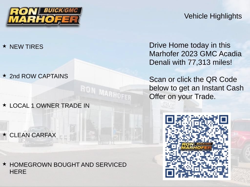 Used 2023 GMC Acadia Denali w/ Black Diamond Edition AWD/4WD image 15