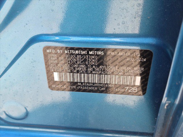 Used 2024 Mitsubishi Mirage ES FWD image 24