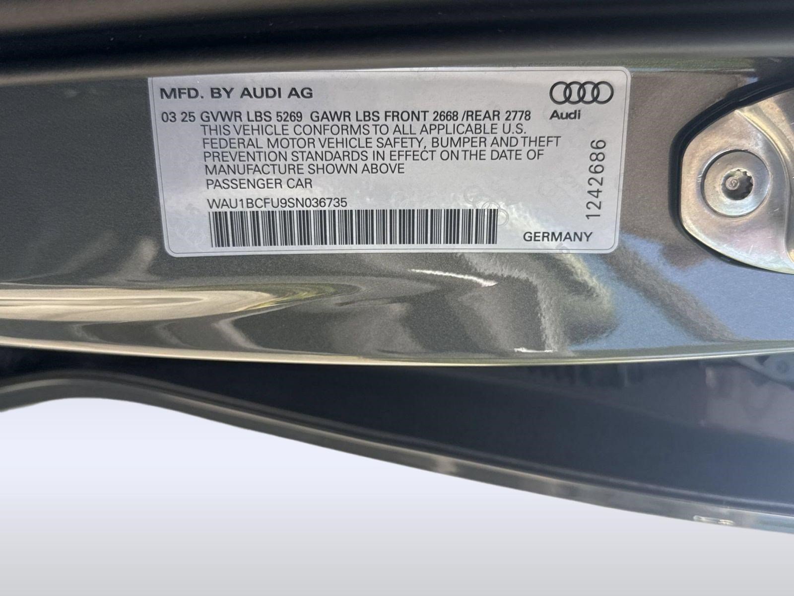 Certified 2025 Audi A5 2.0T Premium w/ Convenience Package AWD/4WD image 22